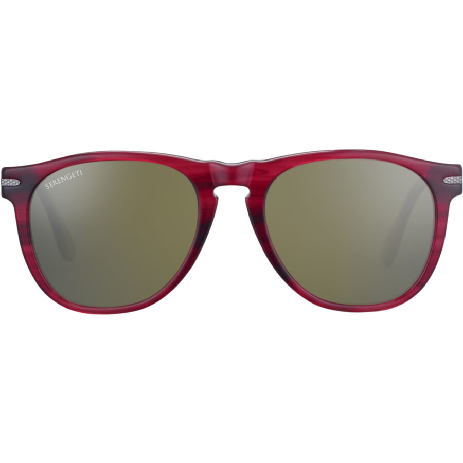 AMBOY, Red Streaky Acetate with Shiny Gunmetal Metal-Mineral Polarized 555nm Cat 3 to 3, hi-res